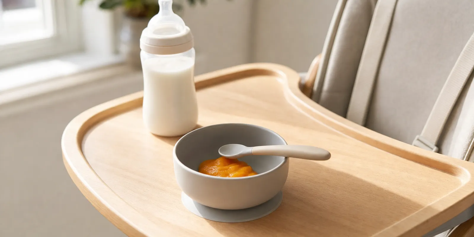 Cover Image for How Much Solid Food by Age (and How Milk Fits Around It)